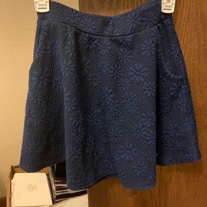 Blue mini skirt
